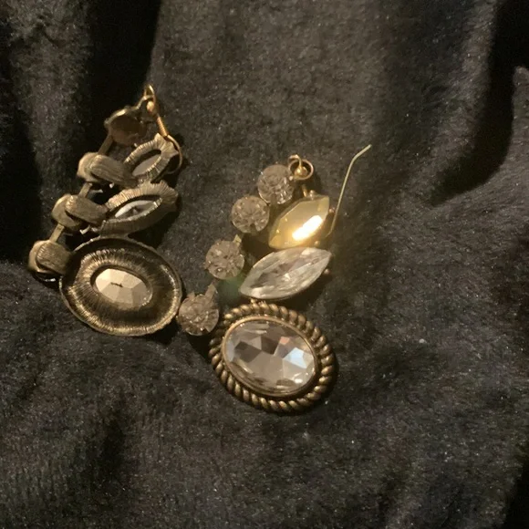 Spectacular clear quartz Dangle earrings no 1 1/2β long - Picture 4 of 6